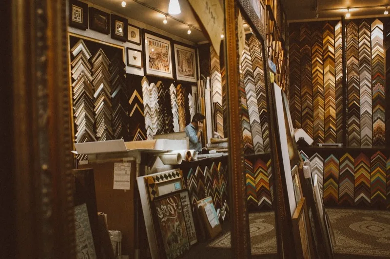 Custom framing work at The Village Framer